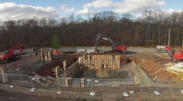 <br />
	A foundation was prepared in November of 2014 alongside Road 1 on the Livingston campus for the BEAST. Story<br />
