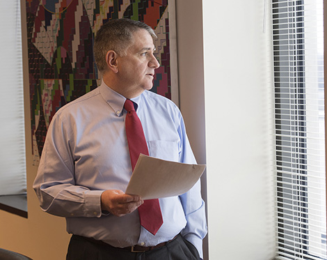 Pete Cammarano, Rutgers alum and chief of staff to New Jersey Gov. Phil Murphy, in his office