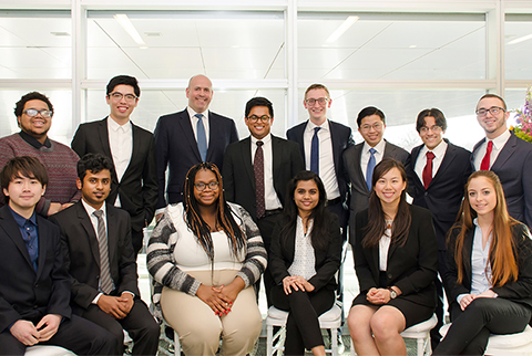 Harvey Schwartz and students