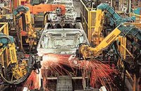 Robots mfring cars