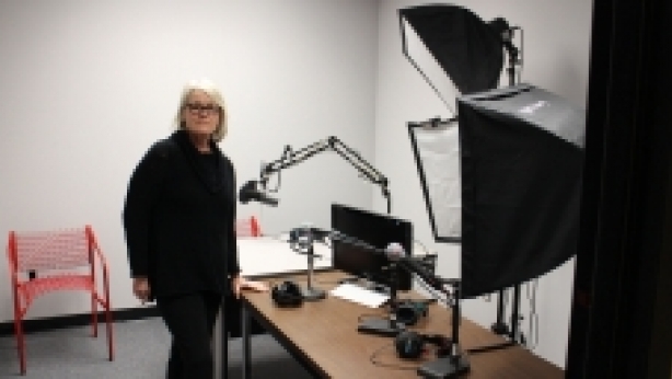 Robin Gaby Fisher in Sound Studio