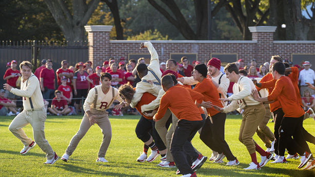 First Football Game Reenactment 