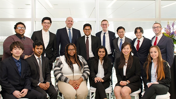 Harvey Schwartz and students