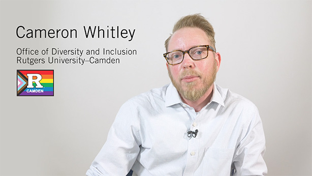 Cameron Whitley, program coordinator for the Rutgers-Camden Office of Diversity and Inclusion