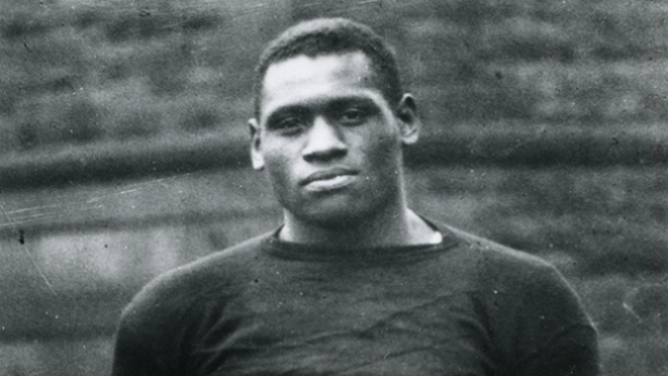 Paul Robeson – the scholar, athlete, actor, singer, and global activist who graduated from Rutgers College in 1919 – was the first African American to play for the Rutgers football team.